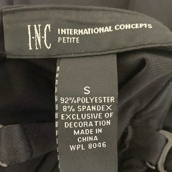 INC International Concepts Black Witchigoth Sequin Fairygoth Mini Dress Size S - Picture 10 of 10